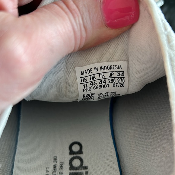 Adidas Black and Cream Animal Print Sneakers - Picture 7 of 7